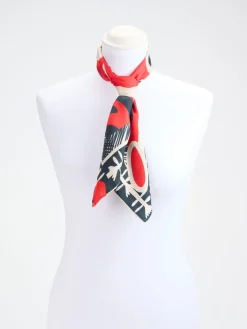 Damen Lua Accessories – Seidentuch aus Seide in Signal