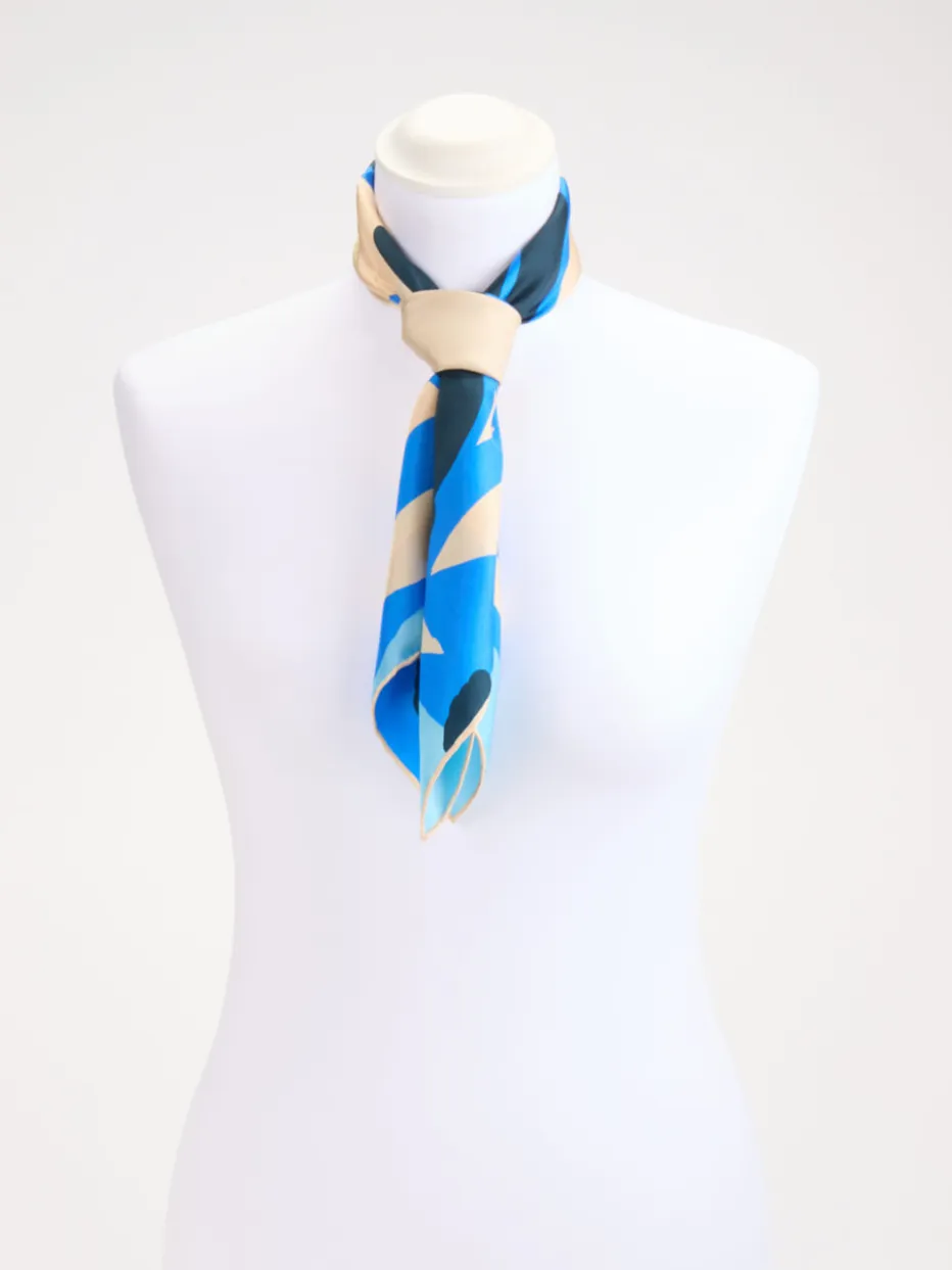 – Seidentuch aus Seide in Blau-*Lua Accessories Clearance