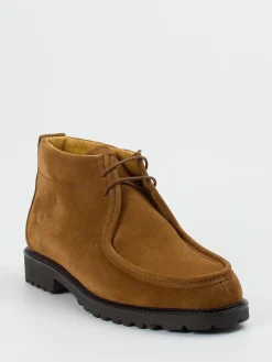 – Schnürboots aus Veloursleder cognac*Ludwig Reiter Best