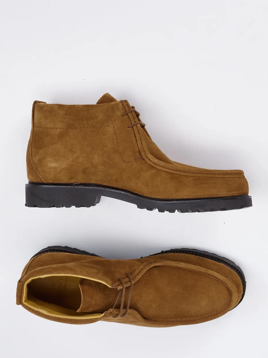 – Schnürboots aus Veloursleder cognac*Ludwig Reiter Best