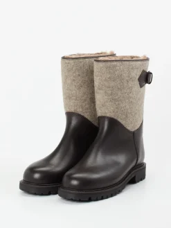 Damen Ludwig Reiter – Winterstiefel aus Kalbleder und Wollfilz