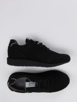 Damen Lunge – Sneaker aus Textil in Velourslederoptik