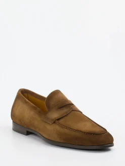 Herren Magnanni – Loafer aus Veloursleder Cognac