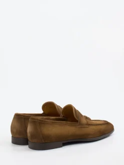 Herren Magnanni – Loafer aus Veloursleder Cognac
