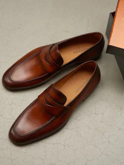 – Penny Loafer aus Kalbleder mittel*Magnanni New