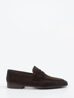 Herren Magnanni – Penny Loafer aus Veloursleder Dunkel