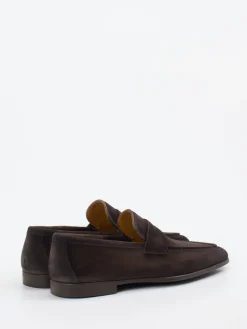 Herren Magnanni – Penny Loafer aus Veloursleder Dunkel