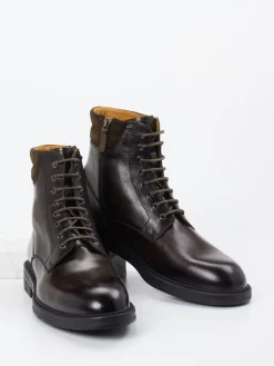 Herren Magnanni – Schnürstiefelette aus Kalbleder Dunkel