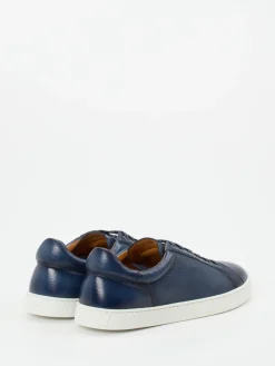 Herren Magnanni – Sneaker aus genarbtem Hirschleder Dunkel