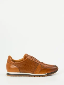 – Sneaker aus geprägtem Leder cognac*Magnanni Clearance