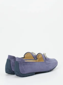 Damen Mania – Loafer aus Veloursleder Lavendel