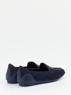 Damen Mania – Loafer aus Veloursleder mit Strassbesatz