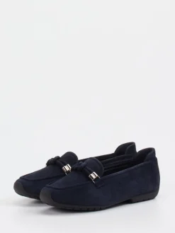 Damen Mania – Loafer aus Veloursleder Dunkel