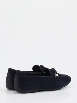 Damen Mania – Loafer aus Veloursleder Dunkel