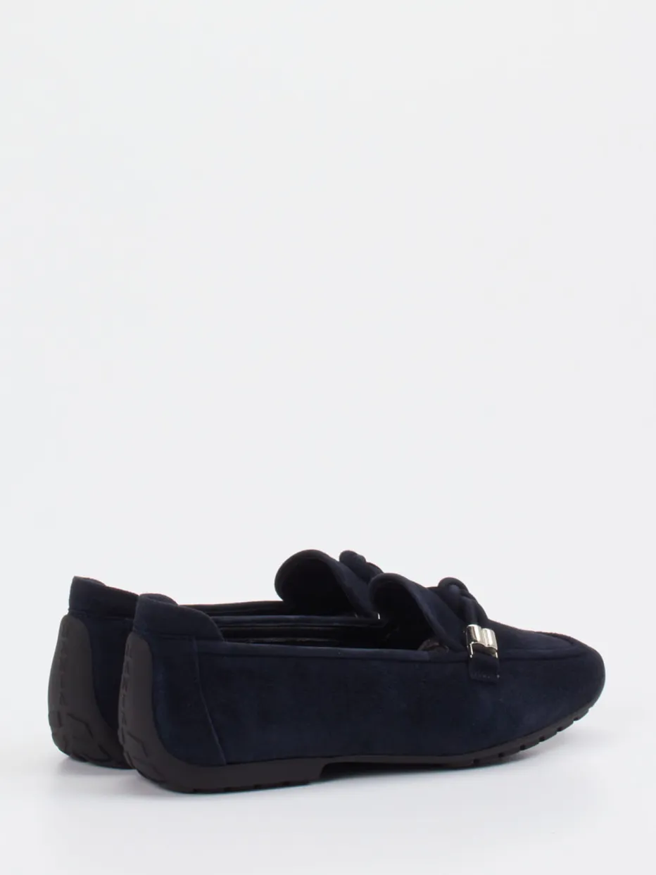 Damen Mania – Loafer aus Veloursleder Dunkel