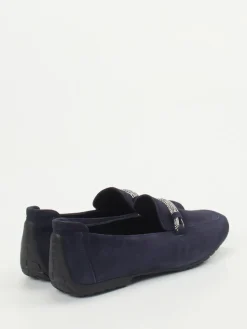 Damen Mania – Loafer aus Veloursleder in Dunkel