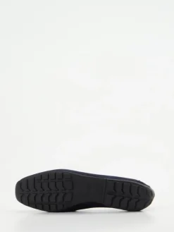 Damen Mania – Loafer aus Veloursleder in Dunkel