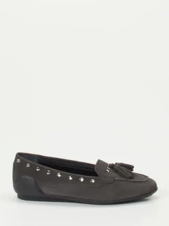 – Loafer aus Veloursleder in Anthrazit*Mania Sale