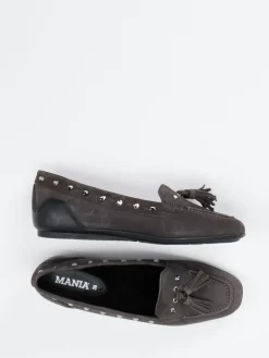 – Loafer aus Veloursleder in Anthrazit*Mania Sale