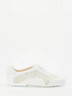 Damen Mania – Low-Top Sneaker aus Lammleder Offwhite