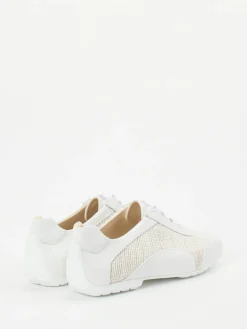 Damen Mania – Low-Top Sneaker aus Lammleder Offwhite