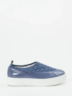 Damen Mania – Slip-On Sneaker aus Velourleder in grau