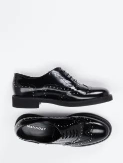 Damen Mannori – Brogues aus Hochglanzleder