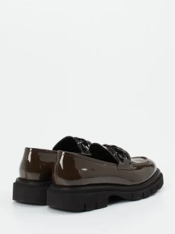 Damen Mannori – Chunky Loafer aus Lackleder schoko