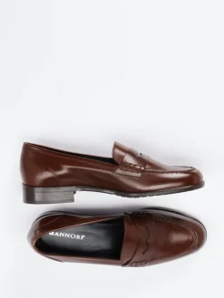 – Loafer aus Kalbleder in Dunkel*Mannori New