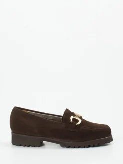 Damen Mannori – Loafer aus Veloursleder dunkel