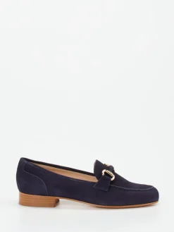 Damen Mannori – Loafer aus Veloursleder Dunkel