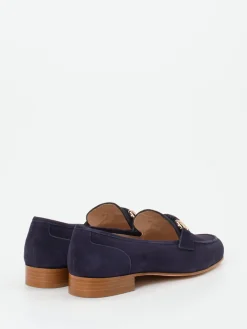 Damen Mannori – Loafer aus Veloursleder Dunkel