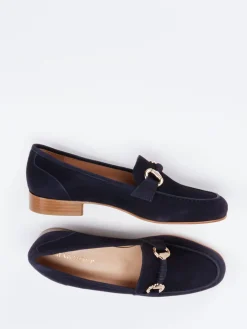 Damen Mannori – Loafer aus Veloursleder Dunkel