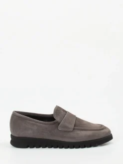 Damen Mannori – Loafer aus Veloursleder in Taupe