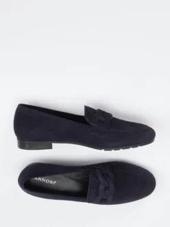 Damen Mannori – Loafer aus Veloursleder in Dunkel