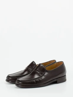 Herren Mannori – Loafer aus Ziegenleder Dunkel