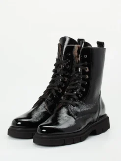 Damen Mannori – Schnürboots aus Lackleder