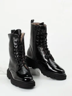 Damen Mannori – Schnürboots aus Lackleder