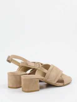 – Slingback-Sandale aus Veloursleder*Mannori Outlet