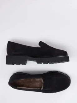 – Slipper aus Veloursleder gefüttert*Mannori