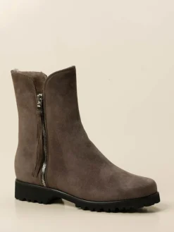 – Stiefelette aus Veloursleder*Mannori Discount