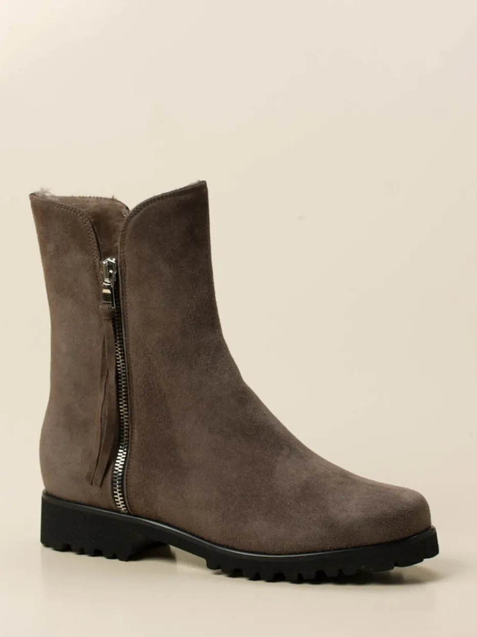– Stiefelette aus Veloursleder*Mannori Discount