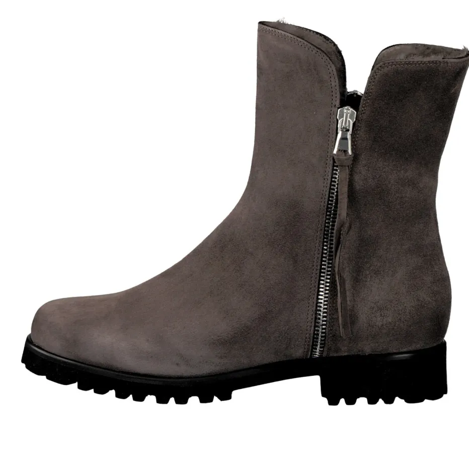 – Stiefelette aus Veloursleder*Mannori Discount