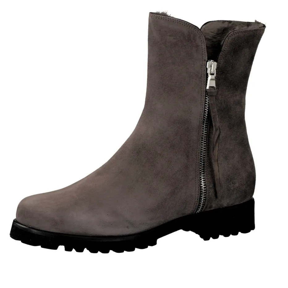 – Stiefelette aus Veloursleder*Mannori Discount