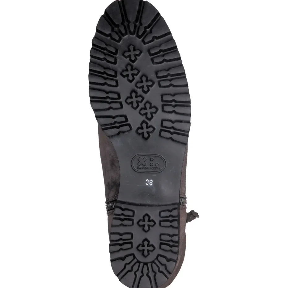 – Stiefelette aus Veloursleder*Mannori Discount