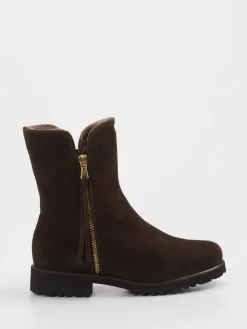 Damen Mannori – Stiefeletten aus Veloursleder dunkel