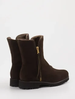 Damen Mannori – Stiefeletten aus Veloursleder dunkel