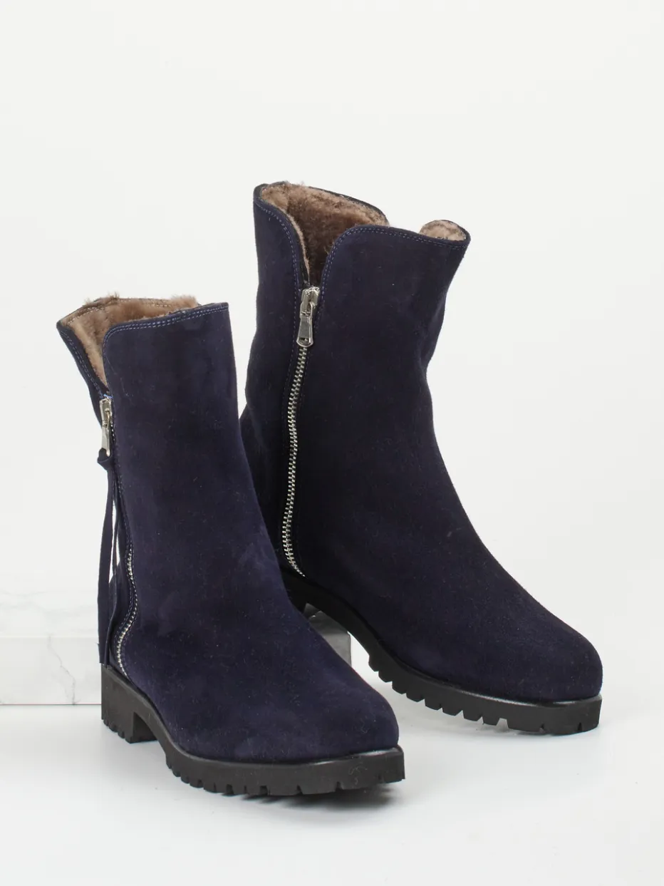 – Stiefeletten aus Veloursleder dunkel*Mannori Best