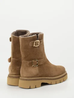 – Stiefeletten aus Veloursleder Karamell*Mannori Best