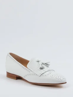 – Tassel Loafer aus Kalbleder in Offwhite*Mannori Hot